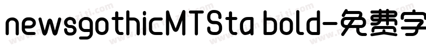 newsgothicMTSta bold字体转换